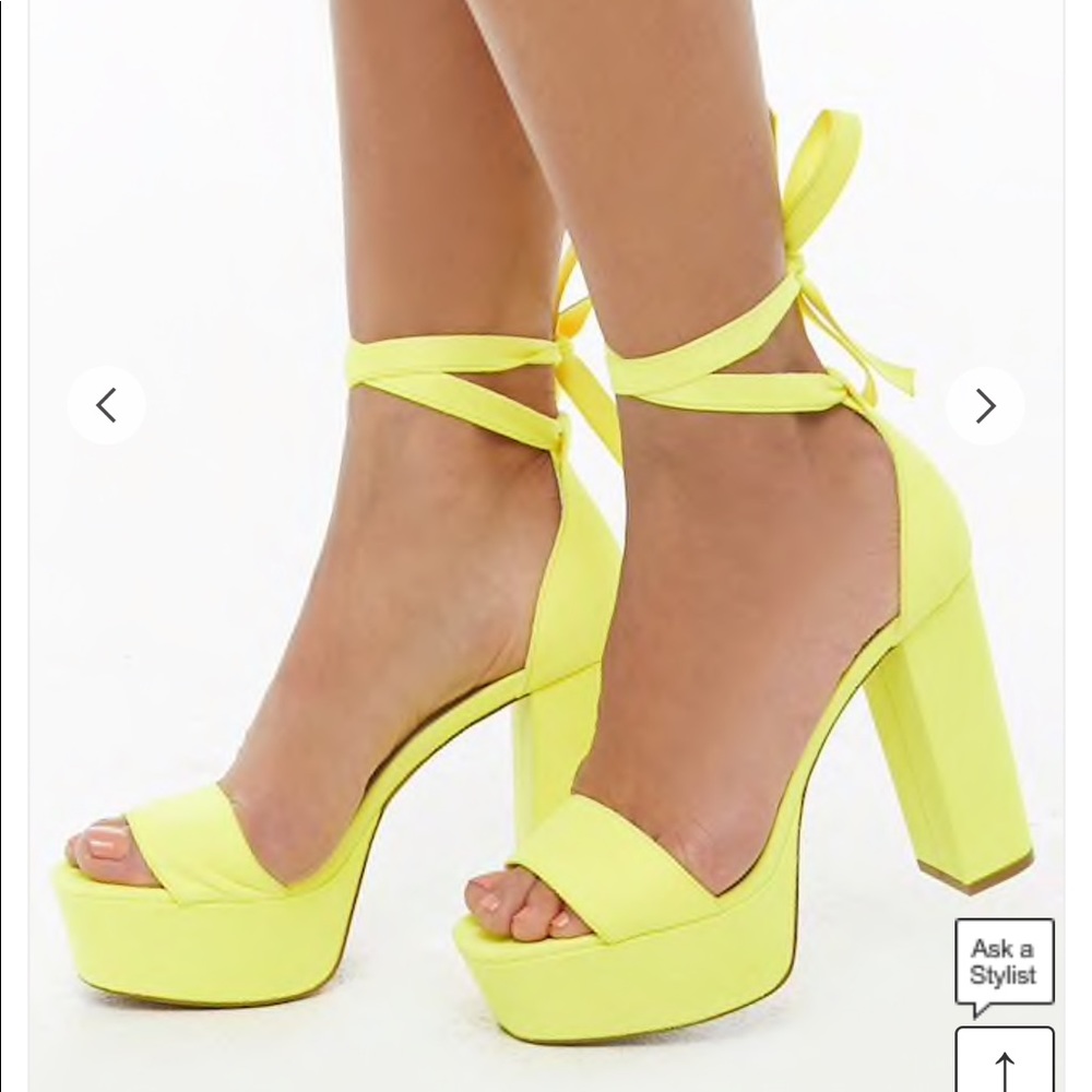 💛Yellow Forever 21 Heels💛